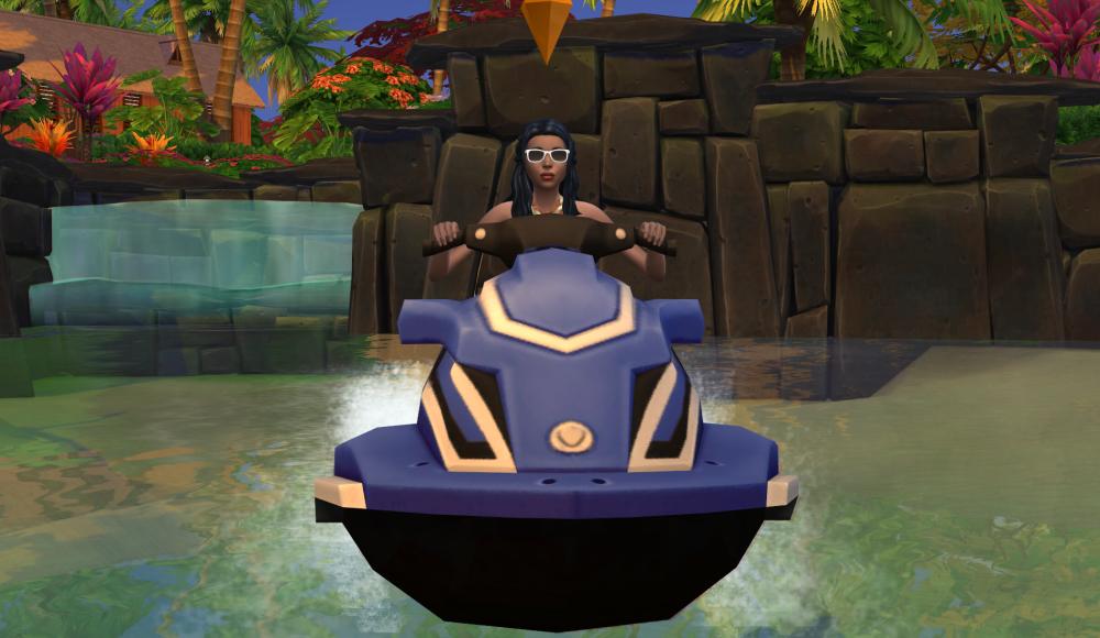 A jet ski in The sims 4