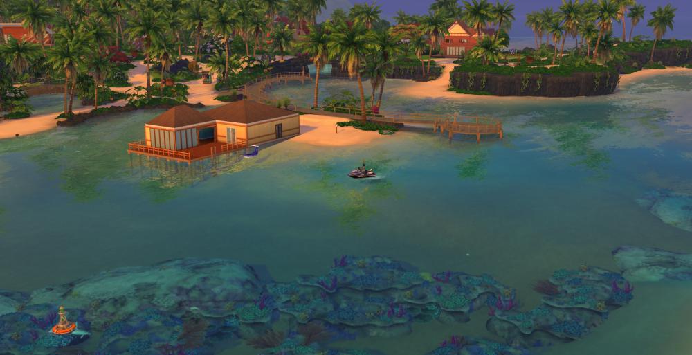 A beautiful screenshot of Sulani in The Sims 4 Island Living Expansion that I chose for my review of the pack