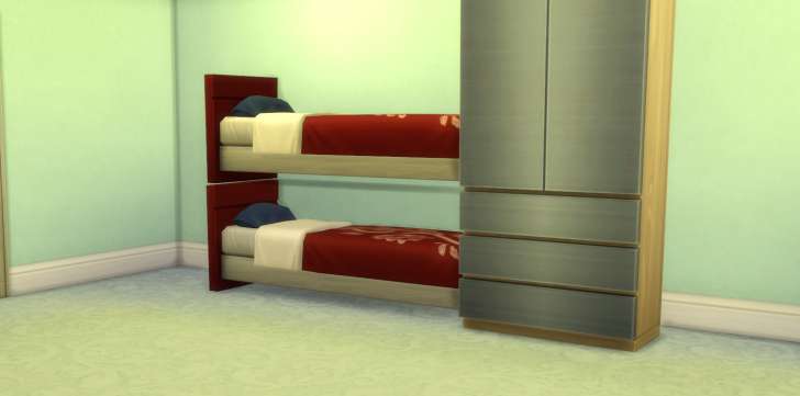 Sims 4 Building How-To's: make cosmetic bunk beds