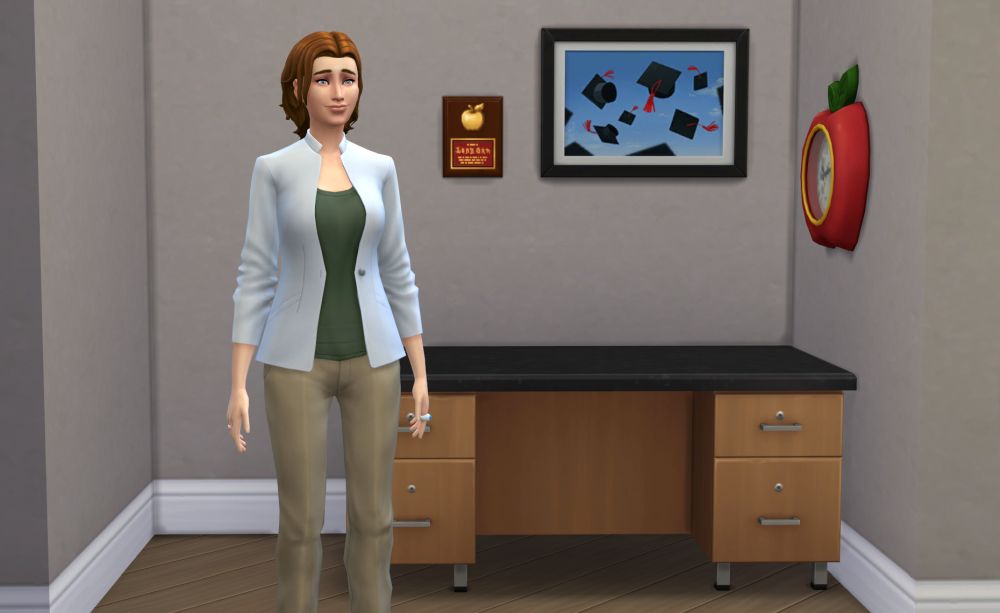 An Administrator in The Sims 4 Discover University