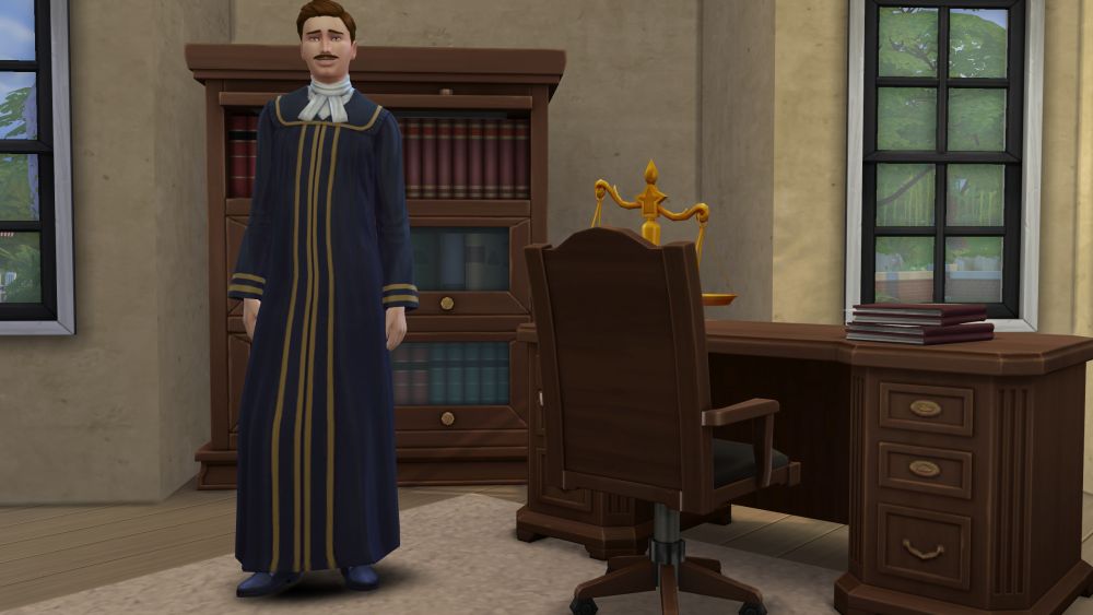 Judge career in The Sims 4
