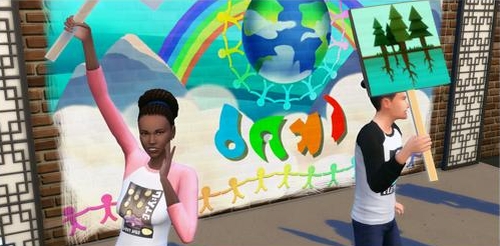 Play a politician in The Sims 4 City Living Expansion Pack
