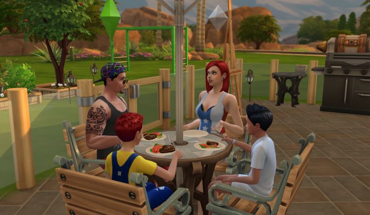 A Family Dinner in The Sims 4