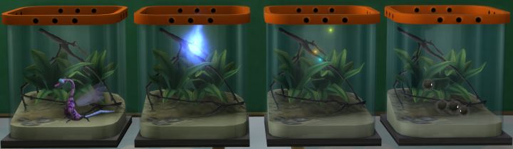 The Sims 4 Rare Insects: Will-o-the-Wisp, Dragon Dragonfly, Dust Spirit, and Rainbow Firefly