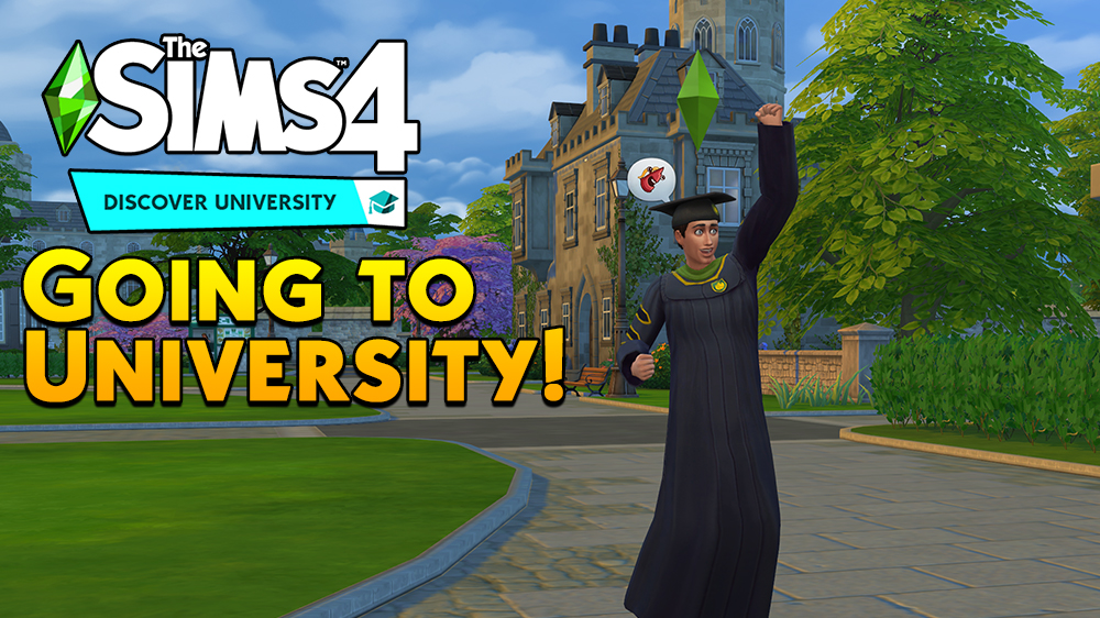 A College Graduate has finished his degree at Foxbury in The Sims 4 Discover University Cheats