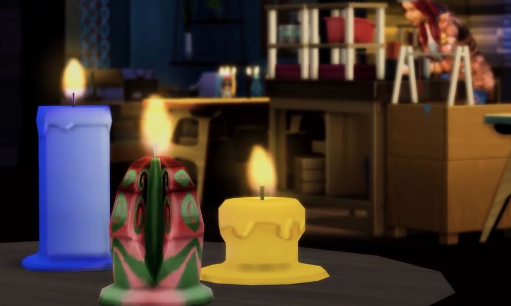 The Sims 4 Eco Lifestyle - candles can melt