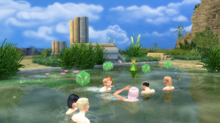 Natural Pool at the Bluffs in Windenburg in The Sims 4