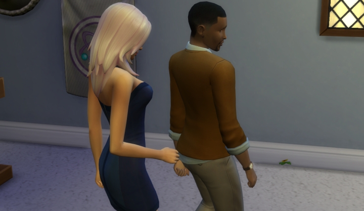 Dancing romantically with a Sim