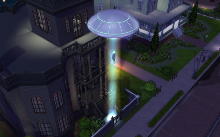 A great picture of a UFO in Sims 4