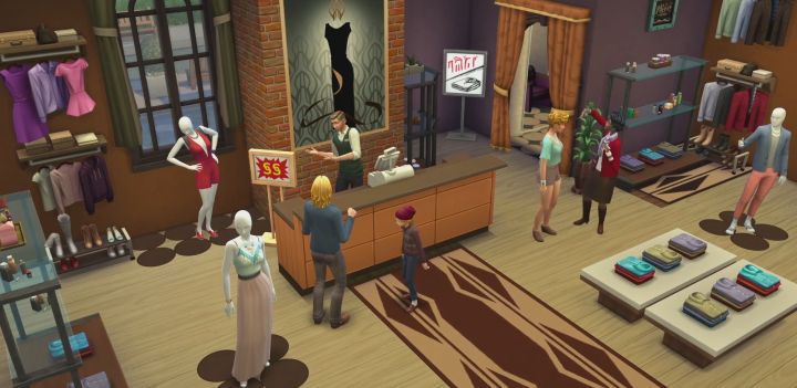 The Sims 4 Get to Work Expansion Pack has features from The Sims 2 Open for Business