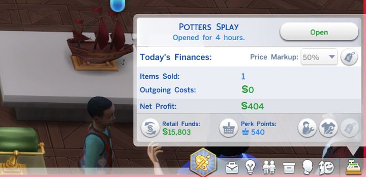 The Sims 4 Get to Work: Retail Store Window
