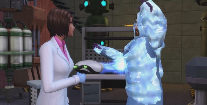 The Sims 4 Get to Work - The Scientist Career makes Inventions