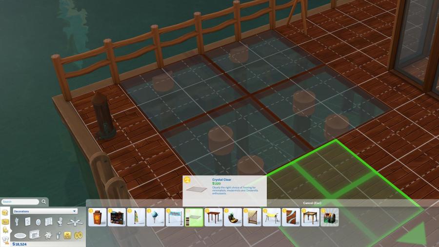 The Sims 4 Island Living: Glass see through floors