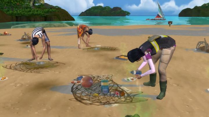 The Sims 4 Island Living Conservationist Career lets you live off cleaning up the environment