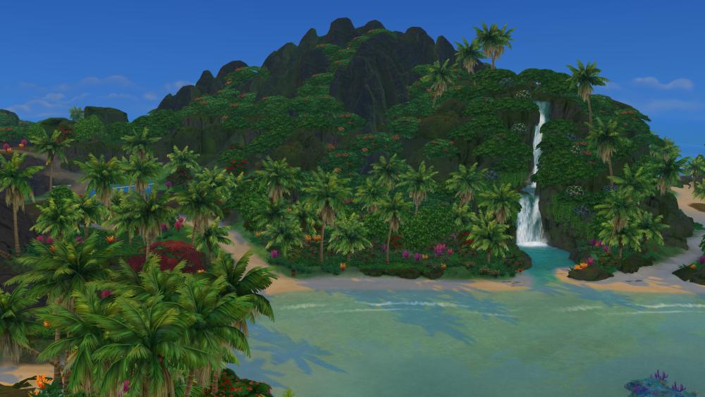 The Sims 4 Island Living: Fully cleaned up environment