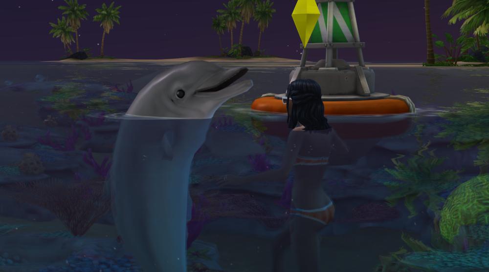 Dolphins in The Sims 4 Island Living Expansion Pack
