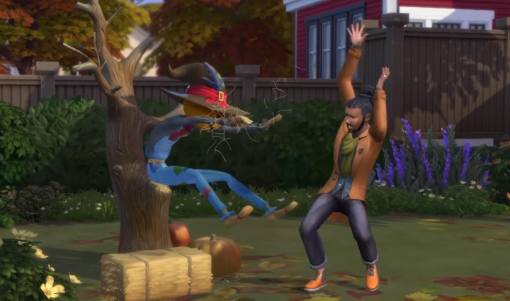 The Sims 4 Seasons: Fall (Autumn) activities and the scarecrow