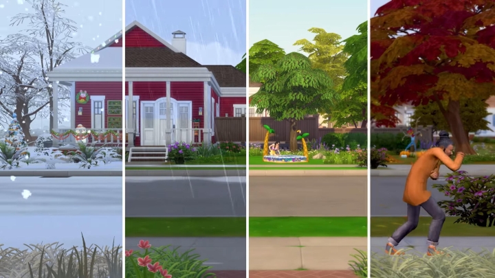 The Sims 4 Seasons: All four seasons have their own weather in the expansion pack