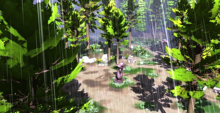 The Sims 4 Seasons - Lightning strike in the forest