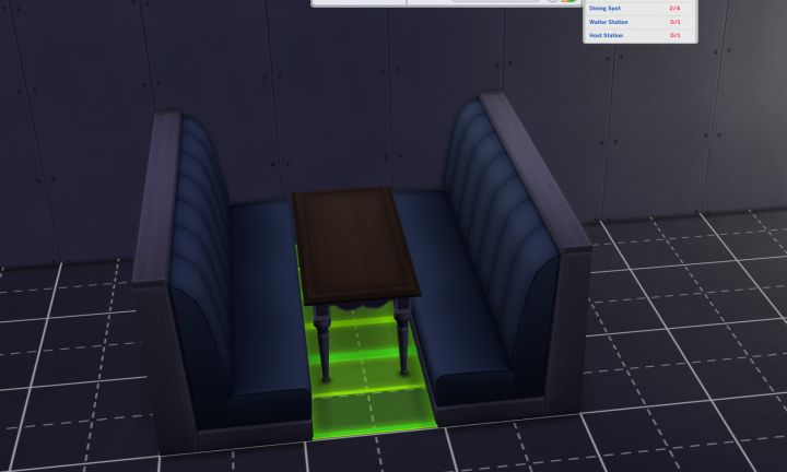 The Sims 4 Dine Out Pack Making a Booth