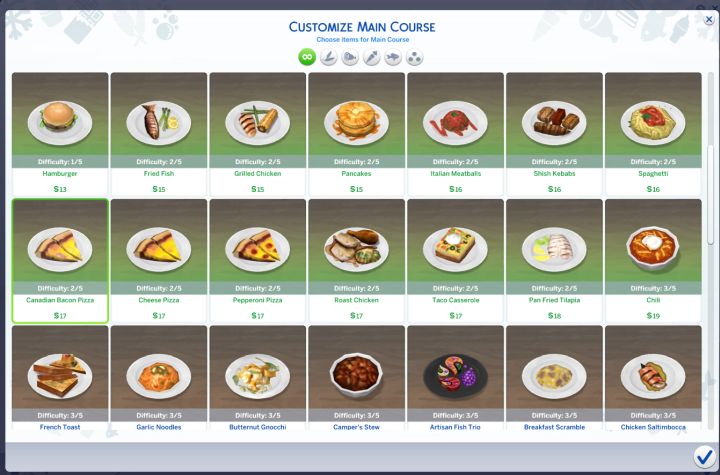 The Sims 4 Dine Out Pack - Customize the menu of the restaurant