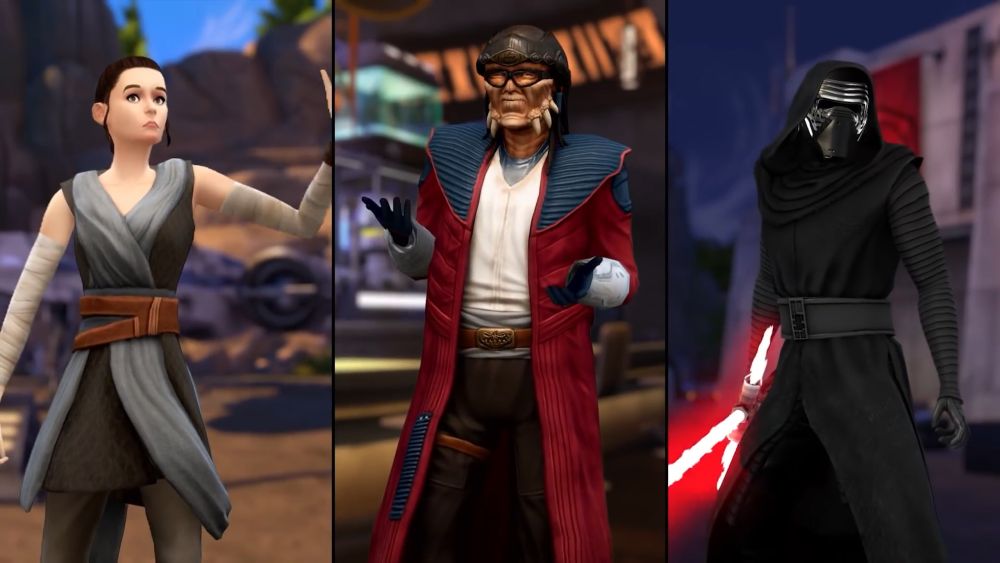 Who are the characters in sims 4 star wars