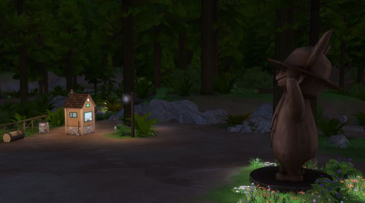 The Forest Ranger's Aid Station lets you buy Supplies for your Sims' Adventures
