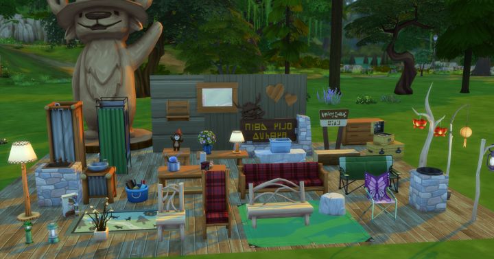 Picture of New Objects and Furniture in Outdoor Retreat