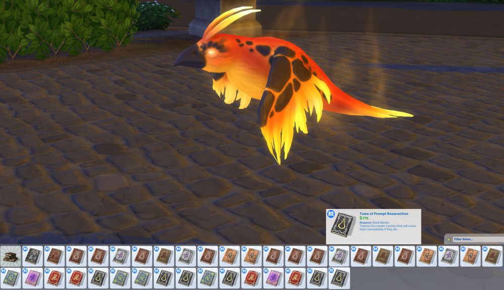 Cheat potion recipes and spells in The Sims 4 Realm of Magic