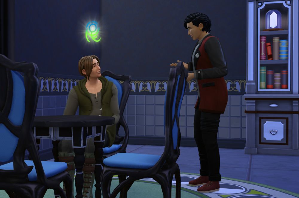 Ask for a potion recipe from sage in The Sims 4 Realm of Magic