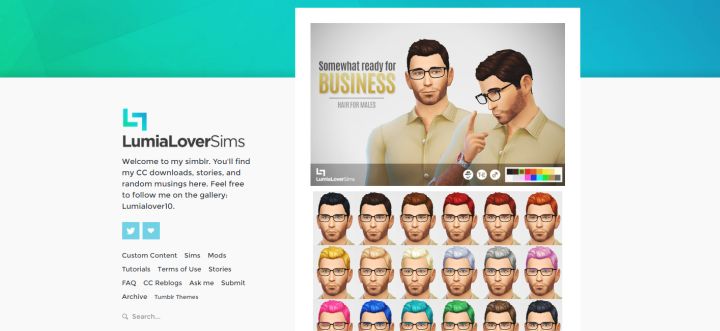 Lumialoversims is one of many bloggers who shares custom content with the Sims 4 Community