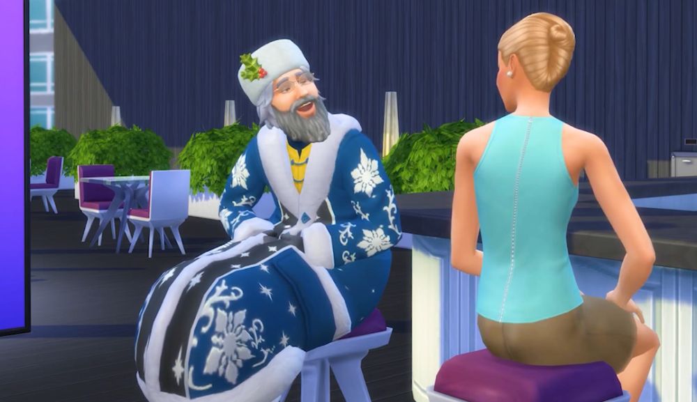 Father Winter in The Sims 4 Seasons