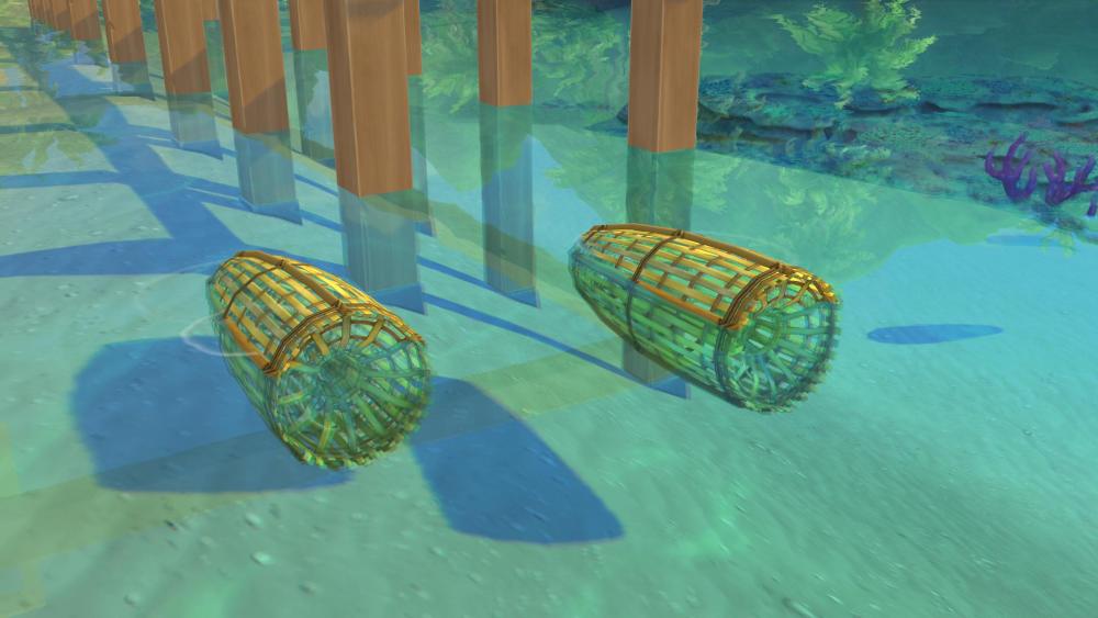 The Sims 4 Island Living features fish traps which can catch fish automatically