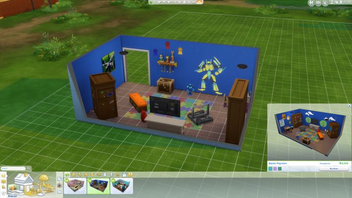The Sims 4 Kids Room Stuff - a masculine room