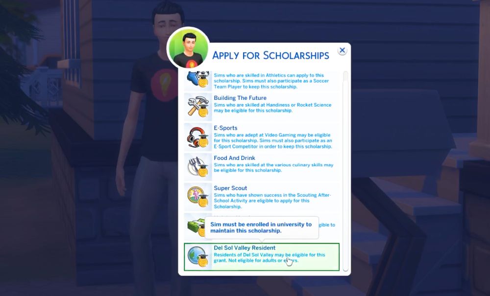 The Sims 4 Super Sim in University