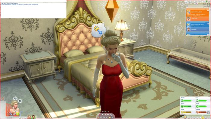 How to make a Sim go into labor in The Sims 4