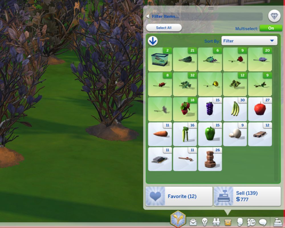Sell all objects at once in The Sims 4