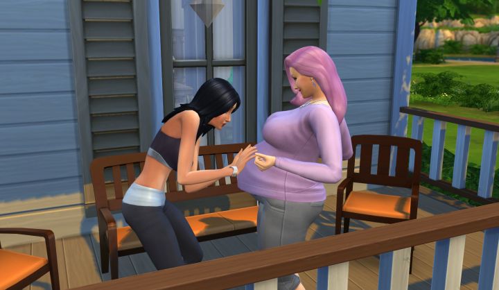 sims 4 having a baby