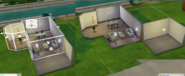 sims build a house