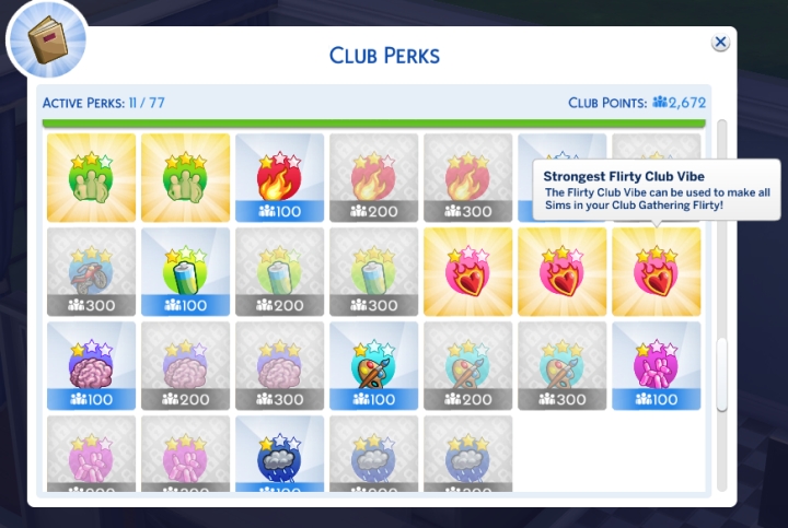 Sims 4 club points cheat mod