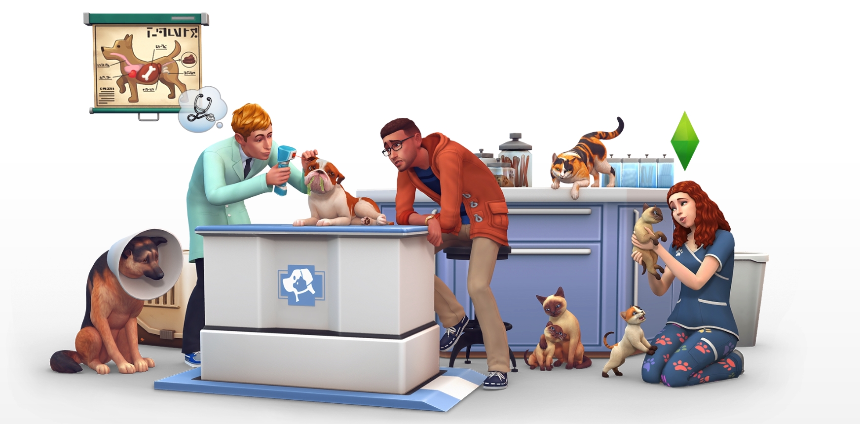 how do you send out an alert via in the sims 4 cats and dogs expansion pack