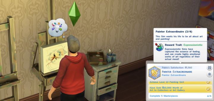 sims 4 exhibition skill