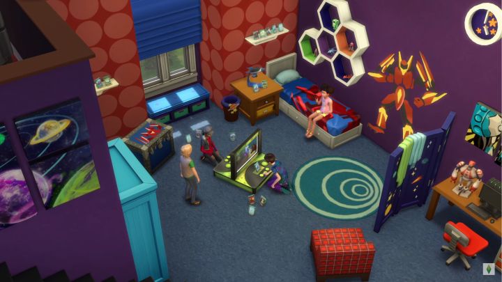 The Sims 4 Kids Room Stuff a male themed bedroom
