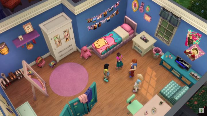 The Sims 4 Kids Room Stuff a girl themed bedroom