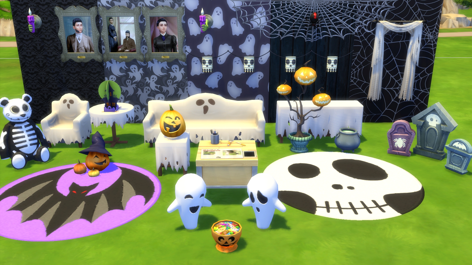 sims 4 spooky party ask for a treat