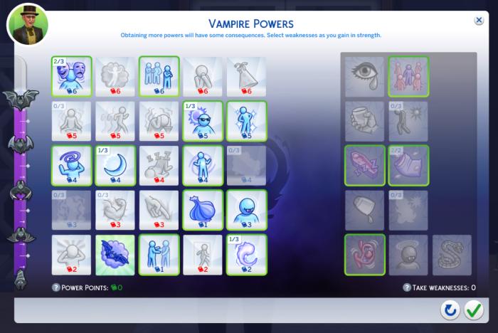 the sims 4 vampire cheats